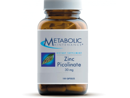 Zinc Picolinate 30mg, 100 Capsules - Metabolic Maintenance Cheap