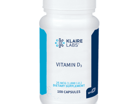 Vitamin D3 1000IU, 100 Capsules - Klaire Labs For Cheap