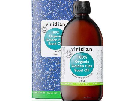 100% Organic Golden Flaxseed Oil 500ml - Viridian Online Hot Sale