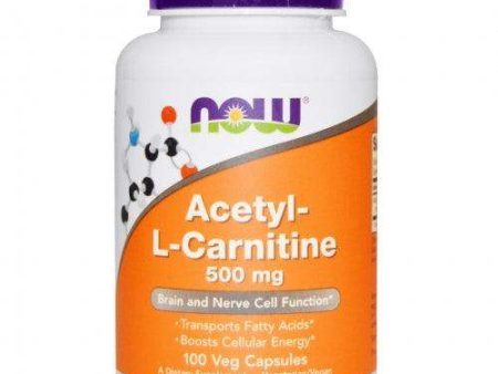 Acetyl-L-Carnitine 500mg, 100 Capsules - Now Foods Online