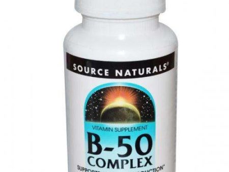 B-50 Complex, 50 mg, 100 Tablets - Source Naturals Fashion