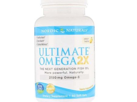 Ultimate Omega 2X (Lemon) - 60 Soft Gels - Nordic Naturals Hot on Sale