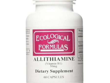 Allithiamine (Vitamin B1) 50mg 60 capsules - Ecological Formulas For Discount