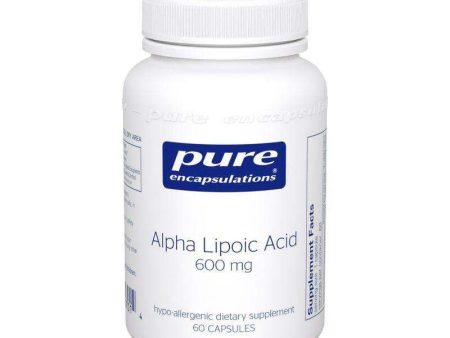 Alpha Lipoic Acid 600mg, 60 Capsules - Pure Encapsulations on Sale