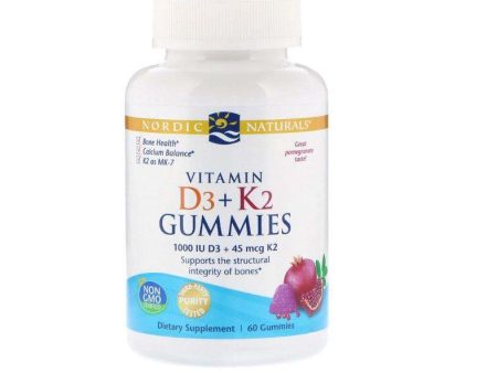 Vitamin D3 + K2 Gummies (Pomegranate) 60 Gummies - Nordic Naturals For Cheap