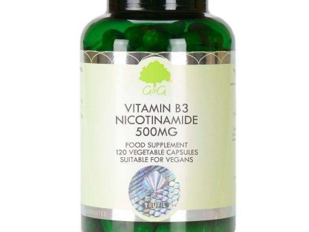 Vitamin B3 Nicotinamide 500mg 120 Capsules - G&G Vitamins For Discount