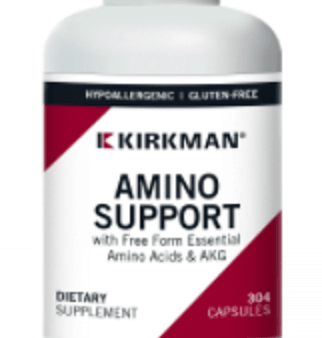 Amino Support with Free Form Essential Amino Acids & AKG, 304 Capsules - Kirkman Labs on Sale