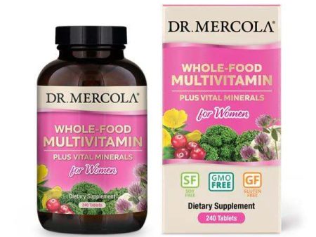 Whole-Food Multivitamin Plus Vital Minerals for Women (240 tablets)-Dr.Mercola Online Sale