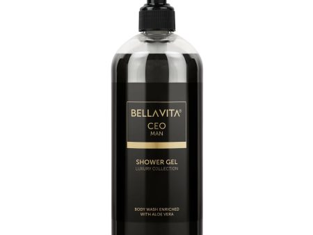 Bella Vita Luxury CEO MAN Shower Gel For Deep Cleansing, Hydrating & Moisturising Skin with Aloe Vera & Charcoal Powder on Sale