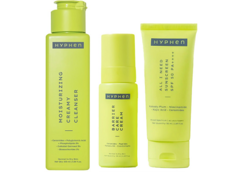 Hyphen By Kriti Sanon CMS (Cleanser, Moisturizer, Sunscreen) Normal to Dry Skin Combo Cheap