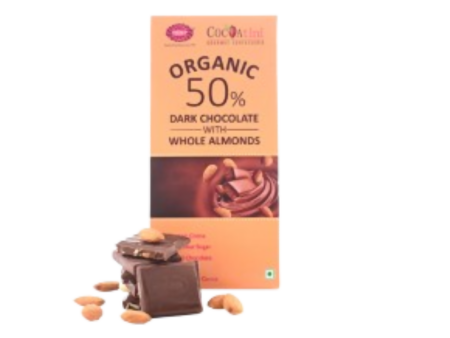 Karachi Bakery Organic 50% Dark Chocolate With Whole Almonds Online