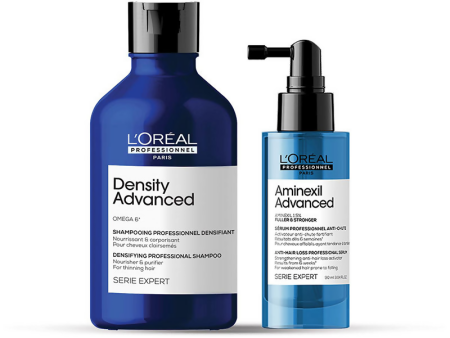 L Oreal Professionnel Anti-Hair Loss Regime With Density Advanced Shampoo & Aminexil Advanced For Sale