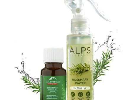 Alps Goodness Rosemary Haircare Power Duo with Rosemary Water & Rosemary Essential Oil Online now