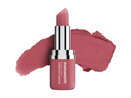 Mamaearth Creamy Matte Long Stay Lipstick - Rose Nude Supply