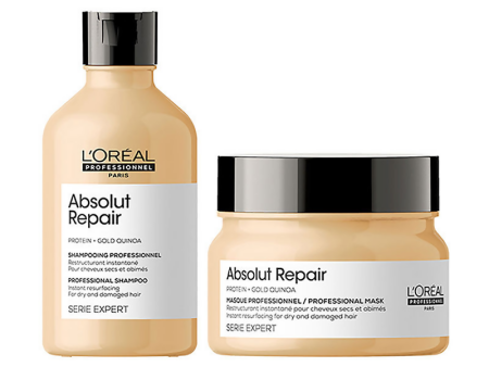 L Oreal Professionnel Absolut Repair Shampoo& Hair Mask Combo, Serie Expert Online Sale