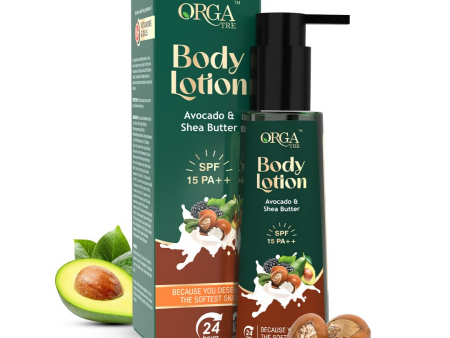 Orgatre Body Lotion Avocado & Shea Butter With SPF 15PA++ Hot on Sale