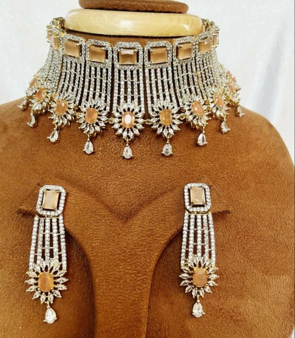 American Diamond Yellow Set By House of Ree Hot on Sale