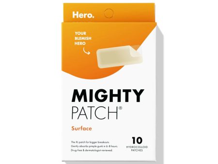 Mighty Patch Surface - Hydrocolloid Large Acne Pimple Patches Spot Treatment for Body and Larger Breakouts on Cheek, Forehead, Chin Discount