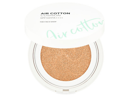 The Face Shop Air Cotton Cushion SPF 50+ PA++++ - 201 Light Beige Fashion