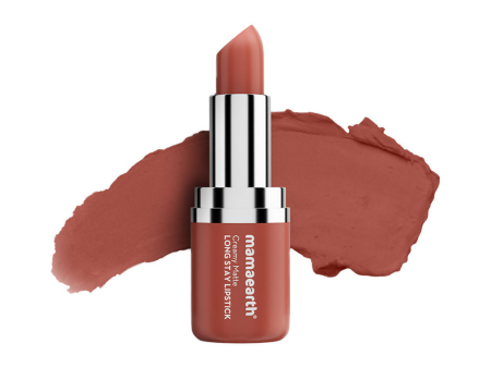 Mamaearth Creamy Matte Long Stay Lipstick - Apricot Taupe For Cheap