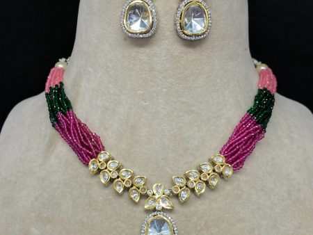 Kundan Necklace Set For Women By House of Ree Cheap