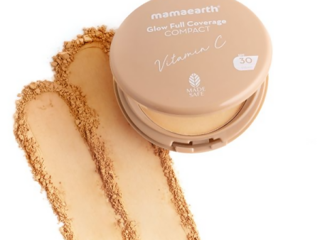 Mamaearth Glow Full Coverage Compact With SPF 30 - Natural Glow Supply