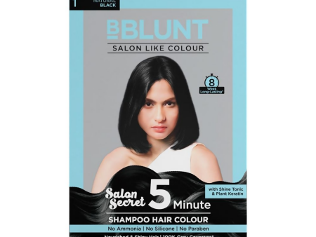 BBlunt Salon Secret 5 Minute Shampoo Hair Colour - Natural Black Cheap