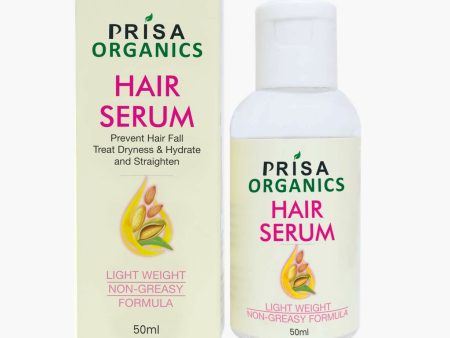 Prisa Organics Hair Serum With Argan Oil & Vitamin E - Promotes Hair Growth, Prevents Hair Loss and Thinning Sale