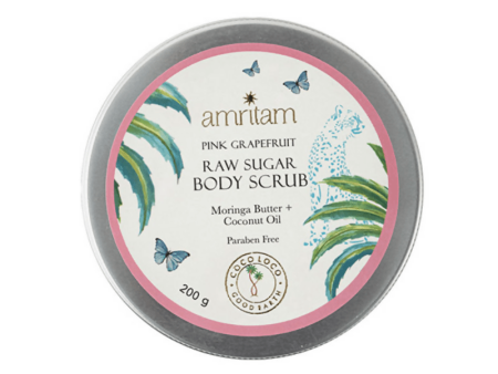 Amritam by Good Earth Pink Grapefruit Raw Sugar Body Scrub Online Hot Sale