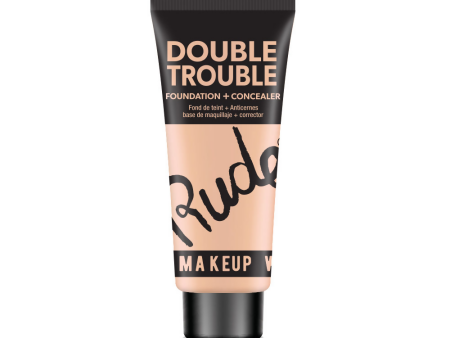 Rude Cosmetics Double Trouble Foundation + Concealer - Ivory 03 For Discount