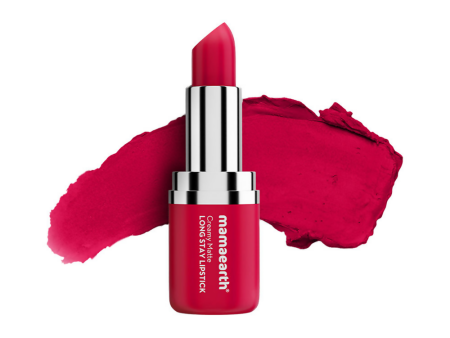 Mamaearth Creamy Matte Long Stay Lipstick - Tulip Magenta Supply