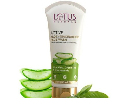 Lotus Herbals Active Aloe + Niacinamide Face Wash Hot on Sale