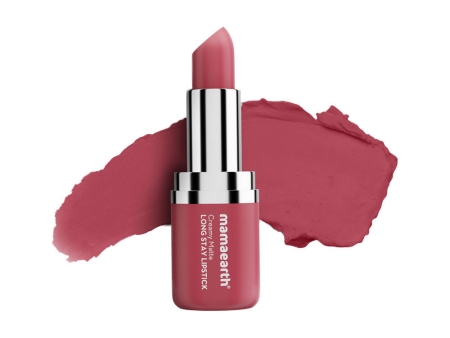 Mamaearth Creamy Matte Long Stay Lipstick - Pink Rose Hot on Sale