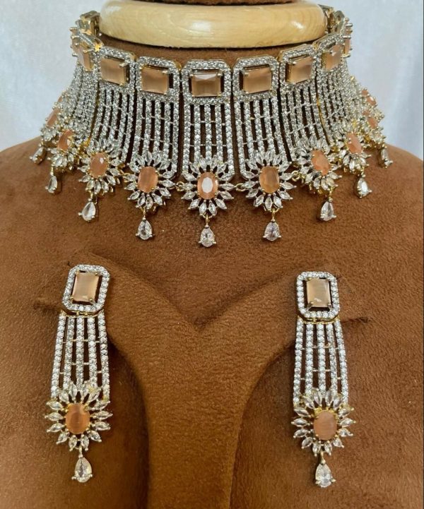 American Diamond Yellow Set By House of Ree Hot on Sale