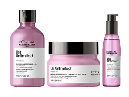 L Oreal Professionnel Liss Unlimited Shampoo, Hair Mask & Hair Serum Serie Expert Sale