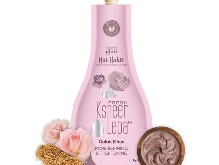 Nat Habit Fresh Gulab Khus Ksheer Lepa Face Mask For Pore Refining, Tightening Online Sale