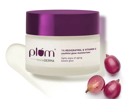 Plum 1% Resveratrol & Vitamin C Anti-Aging Moisturizer For Glowing Skin on Sale