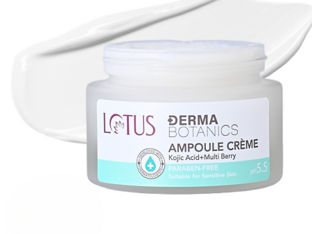 Lotus DermaBotanics Kojic acid + Multi berry Ampoule Crème Online Sale