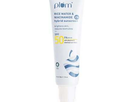 Plum 2% Niacinamide Sunscreen SPF 50 PA+++ UVA B - Reduces Tan, No White Cast, Dermat Tested Discount