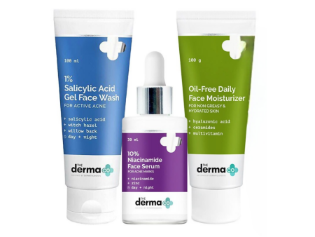 The Derma Co I-Beauty CSM (Cleanser, Serum, Moisturizer) For Acne Prone Skin Combo Fashion