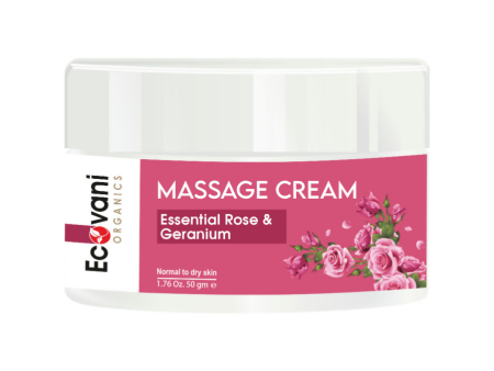 Ecovani Organics Essential Rose & Geranium Massage Cream Cheap