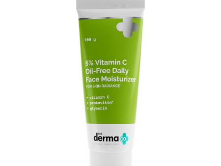 The Derma Co 5% Vitamin C Oil-Free Daily Face Moisturizer For Skin Radiance For Sale