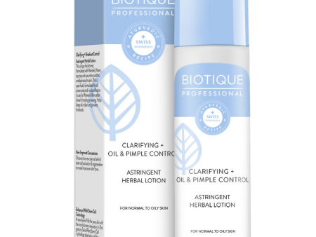 Biotique Professional Clarifying + Oil & Pimple Control Astringent Herbal Lotion For Sale