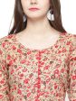 Women Red & Beige Printed A-Line Kurta - Rasiya For Cheap