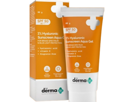 The Derma Co 1% Hyaluronic Sunscreen Aqua Gel with SPF 50 Online Sale