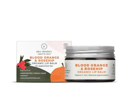 Juicy Chemistry Blood Orange & Rosehip Lip Balm Online now