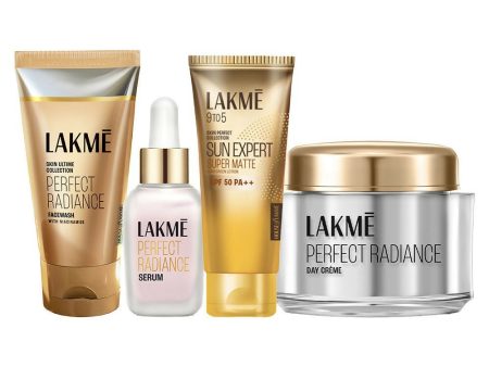 Lakme Absolute Perfect Radiance with Niacinamide CSMS (Cleanser, Serum, Moisturizer, Sunscreen) Combo Online Hot Sale