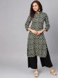 Women Cream-Coloured & Black Printed Straight Kurta - Rasiya Cheap