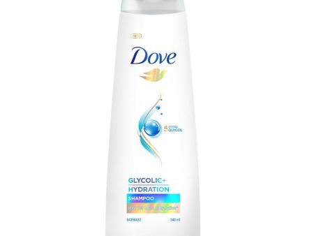 Dove Glycolic + Hydration Shampoo With 5% Hydra-Glycol For Upto 100 Hours Of Hydrated, Fluid Hair For Sale