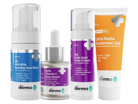 The Derma Co I-Beauty CSMS (Cleanser, Serum, Moisturizer, Sunscreen) For Pigmentation Combo Online Hot Sale